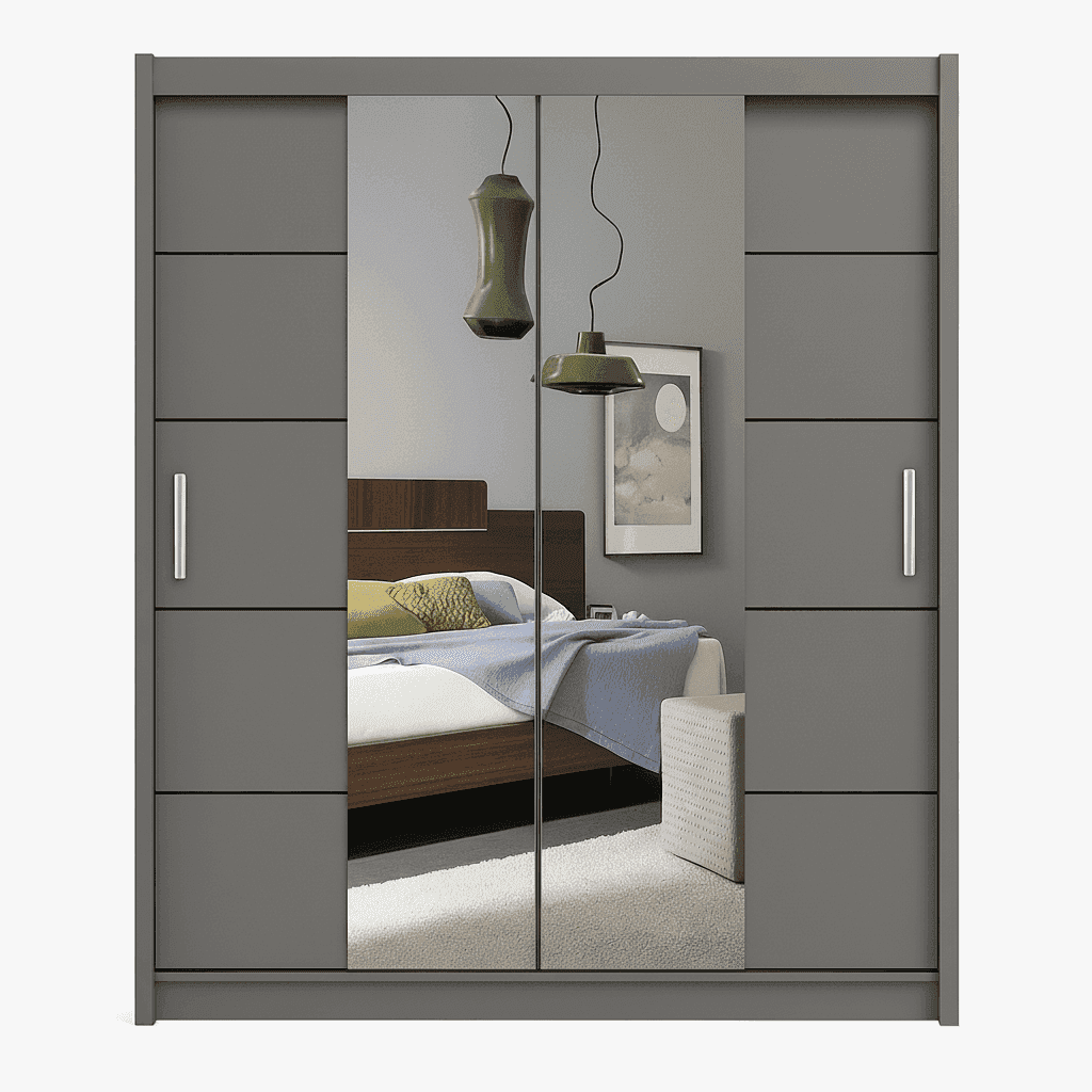 Modern Wardrobe UK - Detail view of premium wardrobes from Newcastle Beds UK